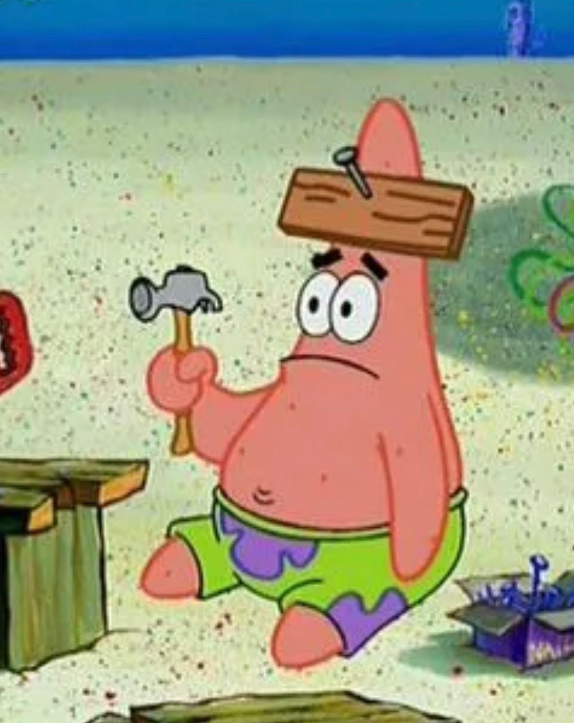 patrick star is me tryna hammer through columbia registration