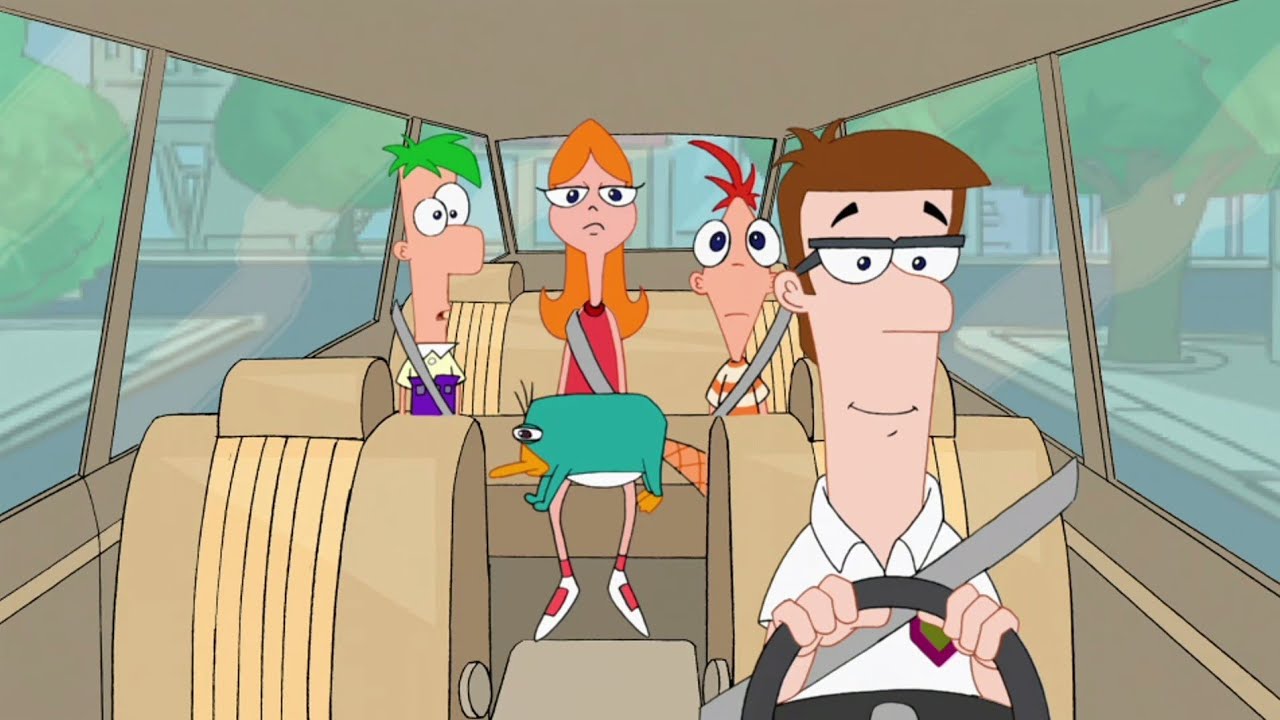 Ferb's face when your sibling overshares your childhood trauma.