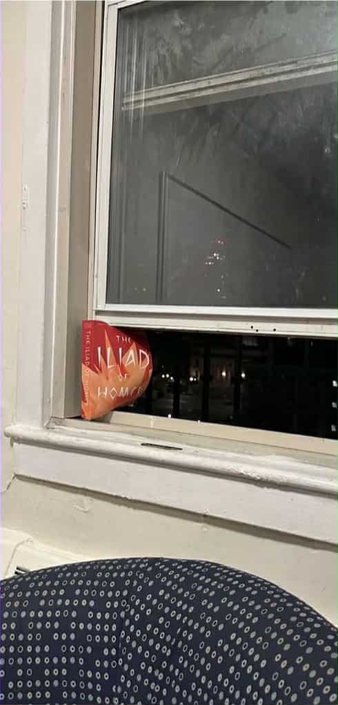 The Iliad: Core Curriculum hero turned dorm DIY.