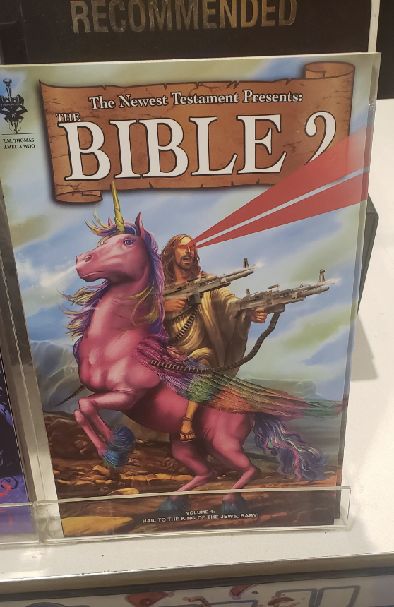 When you realize your new savior is a cross between John Wick and a My Little Pony.