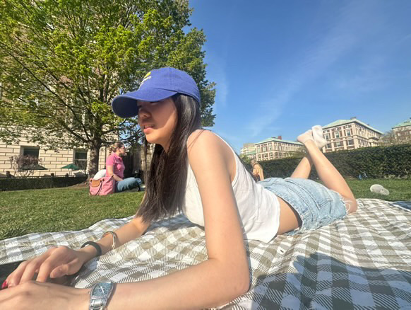 You're out here sunbathing while your GPA's in the shade.