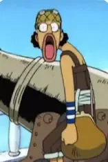 The image features Franky, a beloved character from the anime and manga series 'One Piece'. His expression is one of exaggerated shock or surprise, with his mouth wide open and large glasses magnifying his eyes, showcasing his eccentric personality. Franky is dressed in his signature outfit, which typically includes a bandana and a mechanic's overall, further emphasizing his quirky design and cyborg traits.
In the background, there’s a hint of the ship he often sails on, illustrating the adventurous spirit of 'One Piece' and its sea-faring themes. Franky’s demeanor perfectly captures the comedic and often absurd situations the characters find themselves in, making the scene humorous. The image could be interpreted as him reacting to an unexpected event, possibly a mishap with one of his inventions, adding a lighthearted twist to the adventurous narrative.