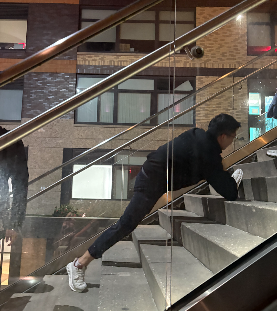 When you're 10 steps away but life's a full gym session