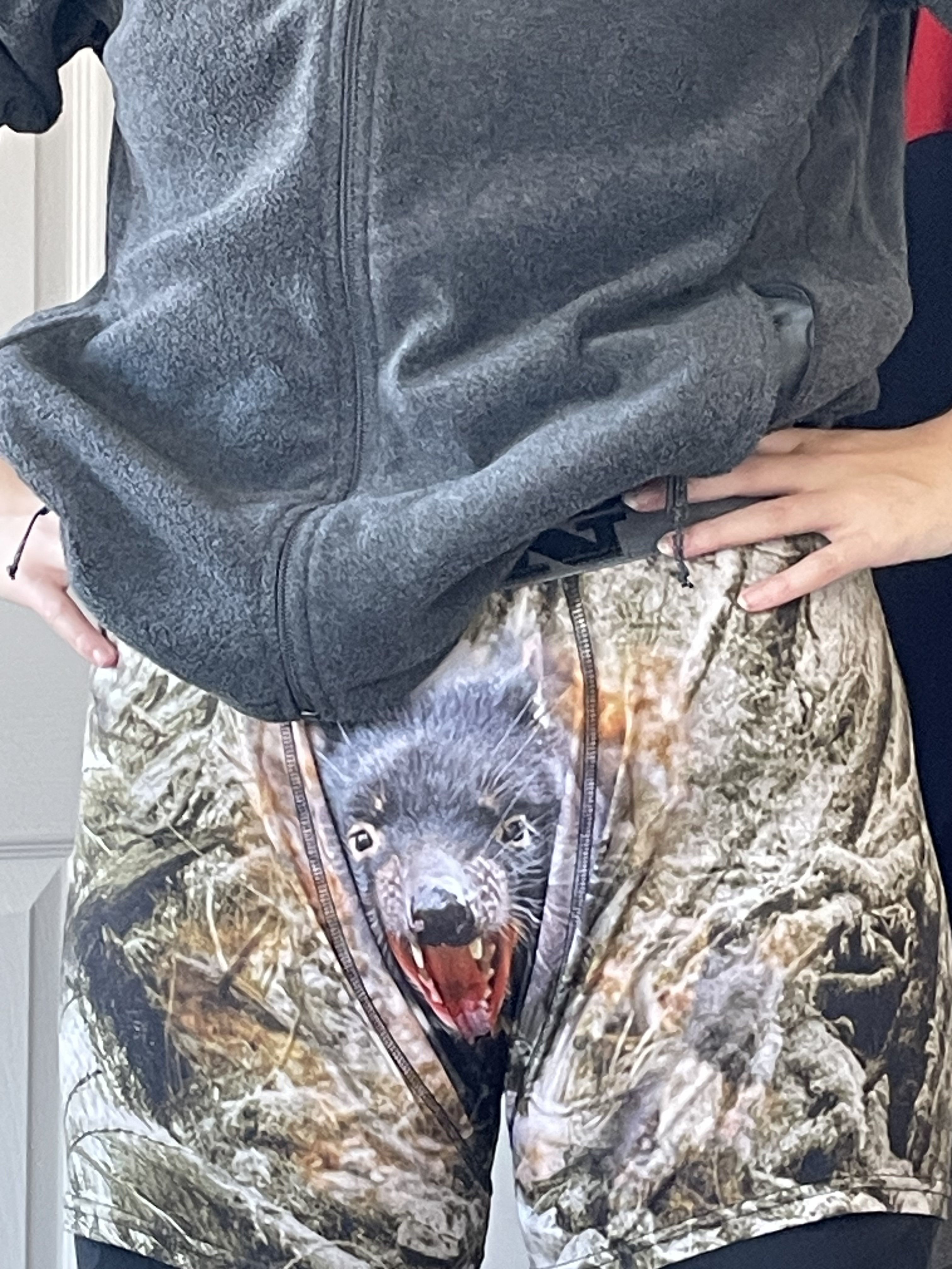 Me: hiding emotions. Also me: nova wolf on my briefs.