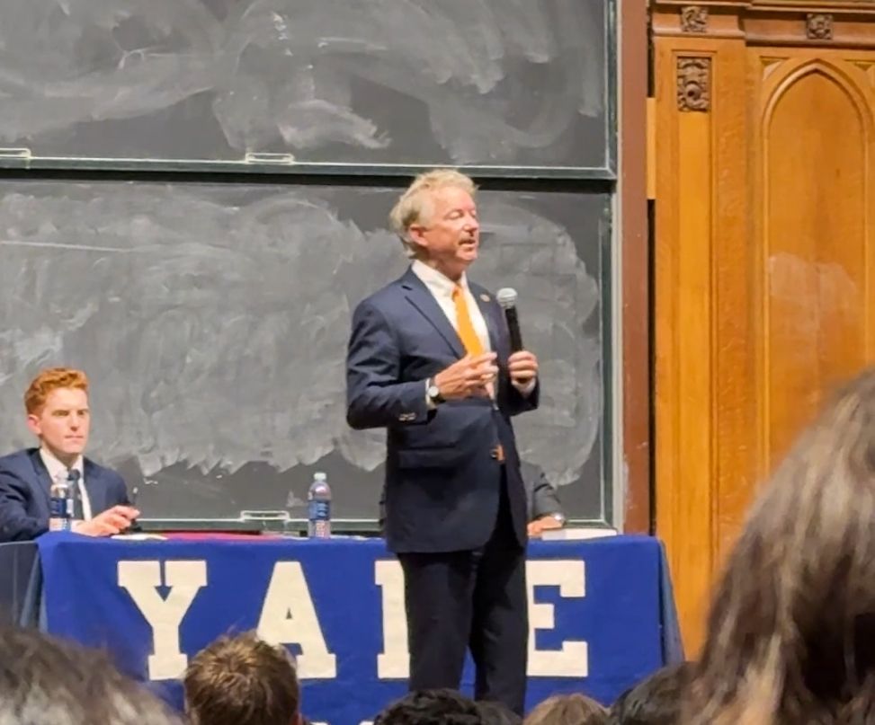 Says he loves freedom but can’t escape Yale’s judgment