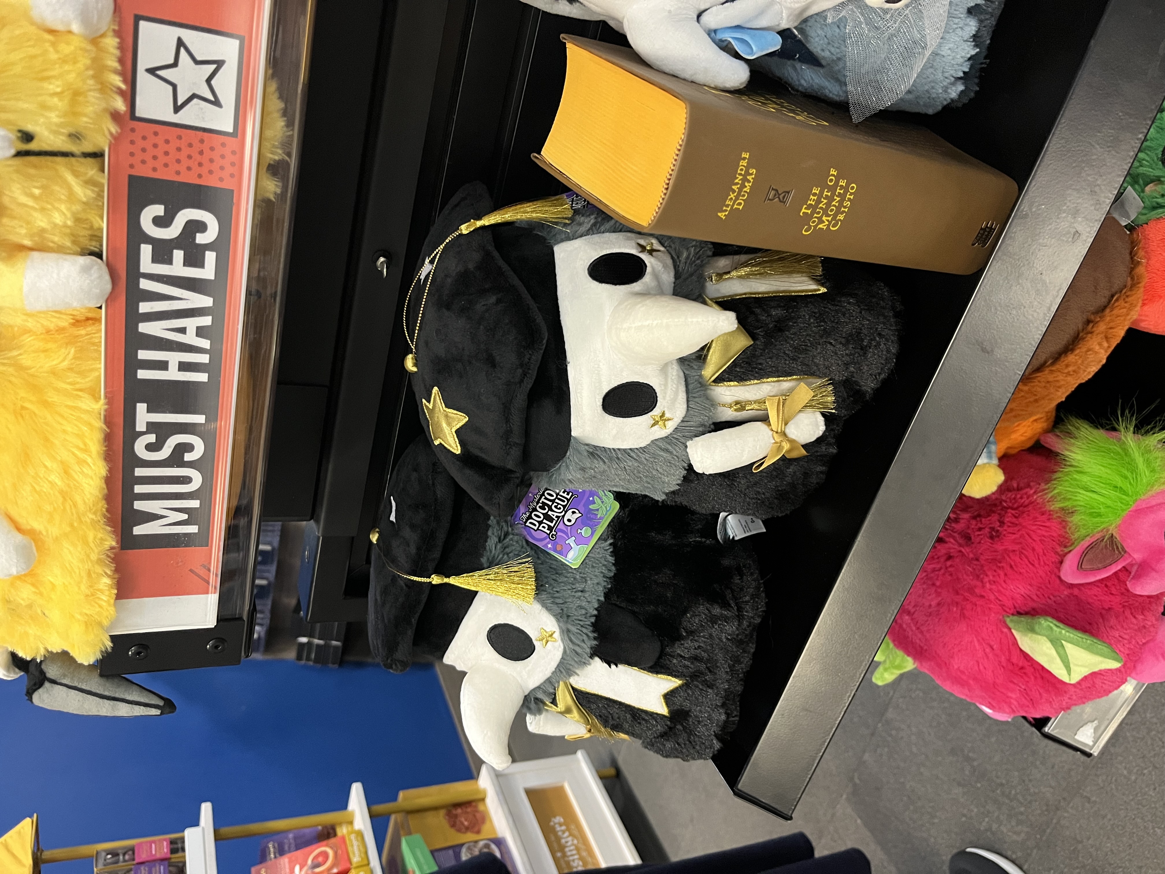 When your plush collection has a better GPA than you.