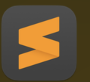 The image features the logo of Sublime Text, a popular text editor widely embraced by developers for coding. The logo consists of a stylized "S" shape made of orange and black colors, which exudes a modern and sleek aesthetic. Its design suggests creativity and efficiency, perfectly embodying the tool’s purpose in the software development world.

In terms of context, this logo represents a digital realm where coders and tech enthusiasts gather to craft their software masterpieces. The simplicity and elegance of the logo convey a sense of sophistication, suggesting that using Sublime Text makes coding a more enjoyable experience.

Humorously, one might imagine the logo itself as a coding wizard, conjuring scripts and functions with a flick of its metaphorical wand, creating a realm where bugs vanish and code flows effortlessly!