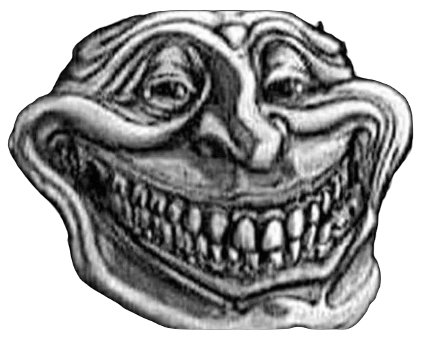 Trollface tweaking harder than me during finals week.