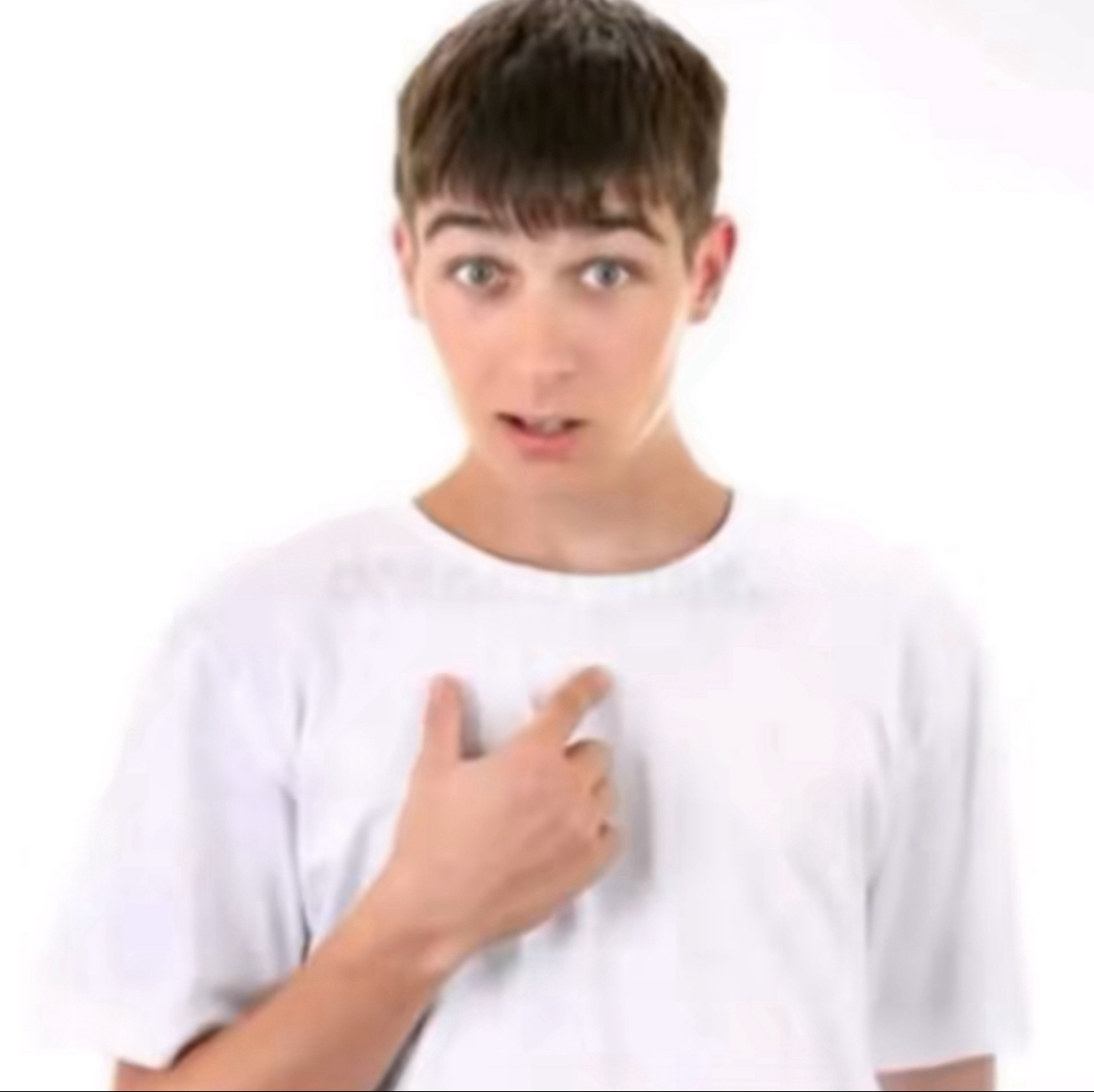 When your crush sees you in that plain T-shirt. Awkward.