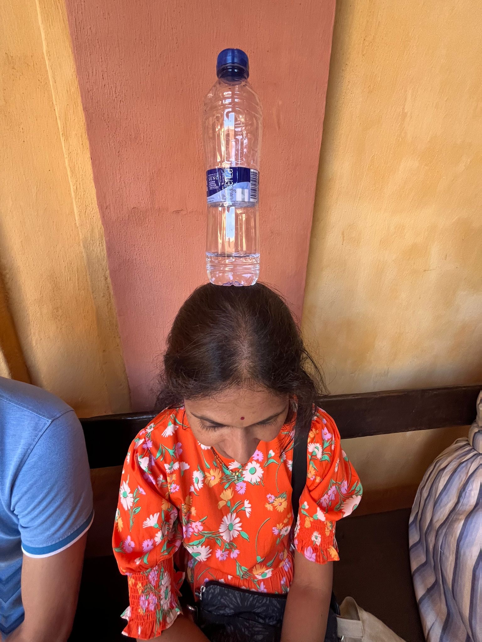 When you're balancing life, but life is a water bottle.