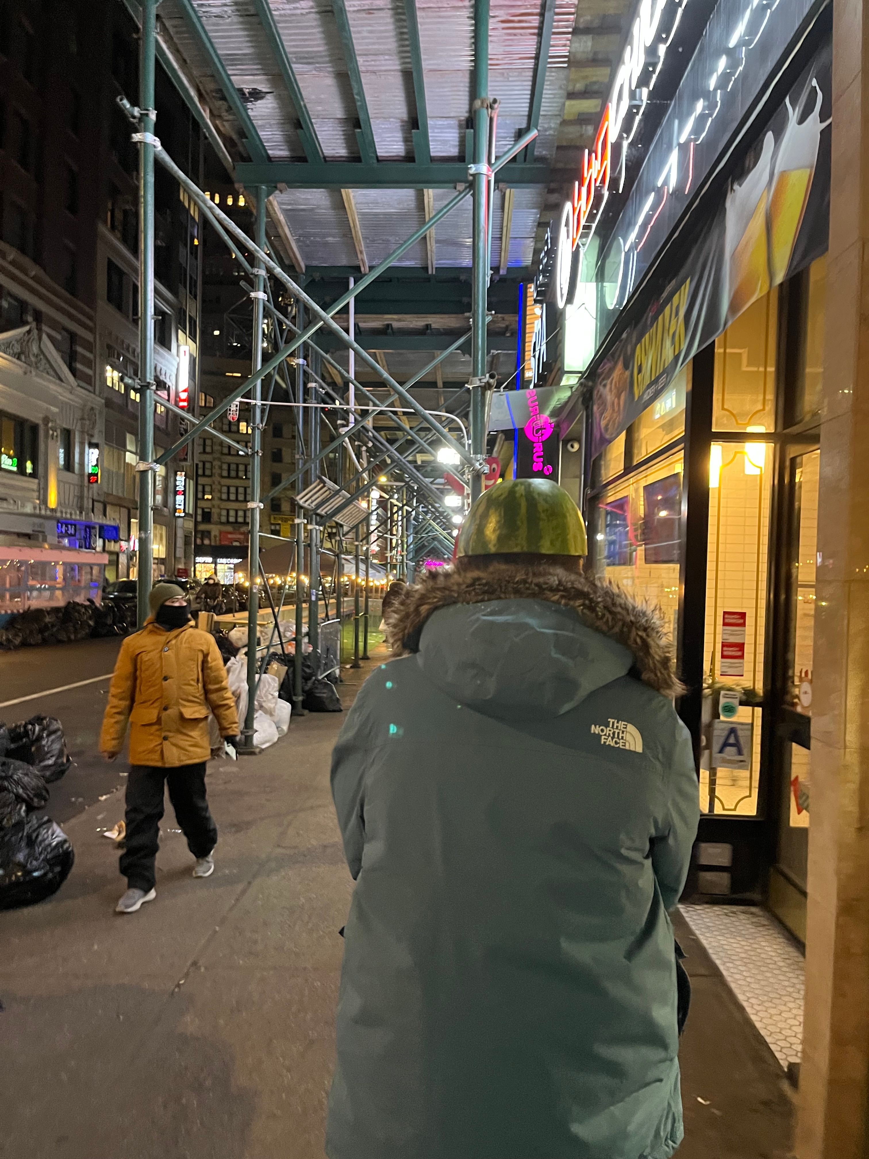 that teal coat screaming louder than primal scream night