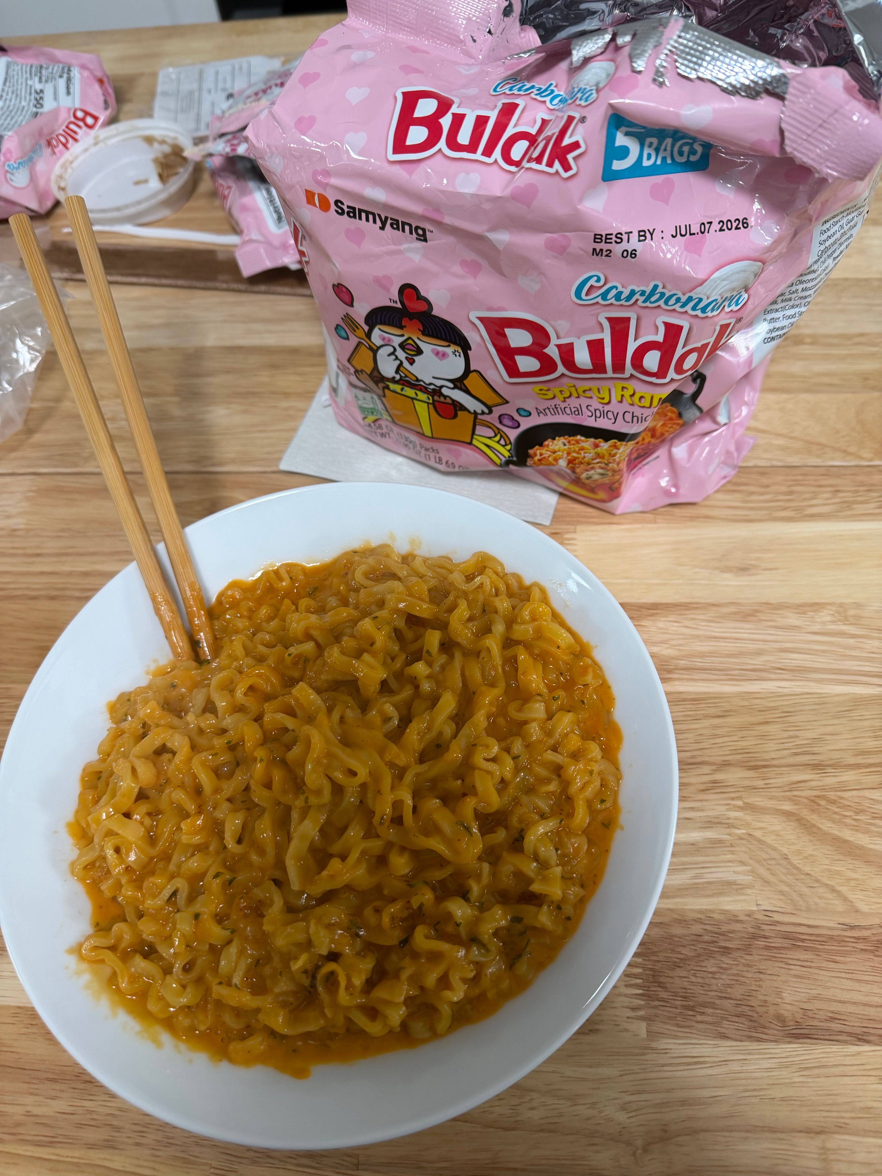 ‘Ramen today, full meltdown tonight’ energy with this spicy delight.