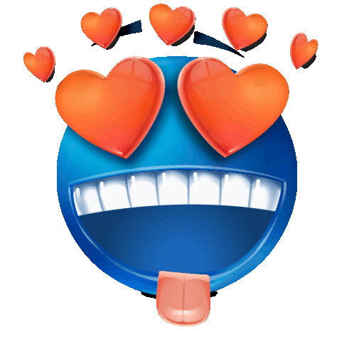 The image presents a vibrant and playful heart eyes emoji, characterized by its blue face, wide grin, and exaggerated heart-shaped eyes. The demeanor exudes joy and infatuation, capturing an overwhelming sense of love or admiration. The sticking out tongue adds a humorous touch, suggesting a playful or silly attitude.

The background is simple and unobtrusive, allowing the emoji to take center stage. This imagery is often used in digital communication, especially in social media contexts, to express affection or excitement about someone or something.

Overall, the emoji embodies a light-hearted sentiment, demonstrating how digital symbols convey deep emotions in a fun and relatable manner. Its cartoonish design invites smiles, making it a favorite in memes and texts, adding a humorous twist to any conversation.