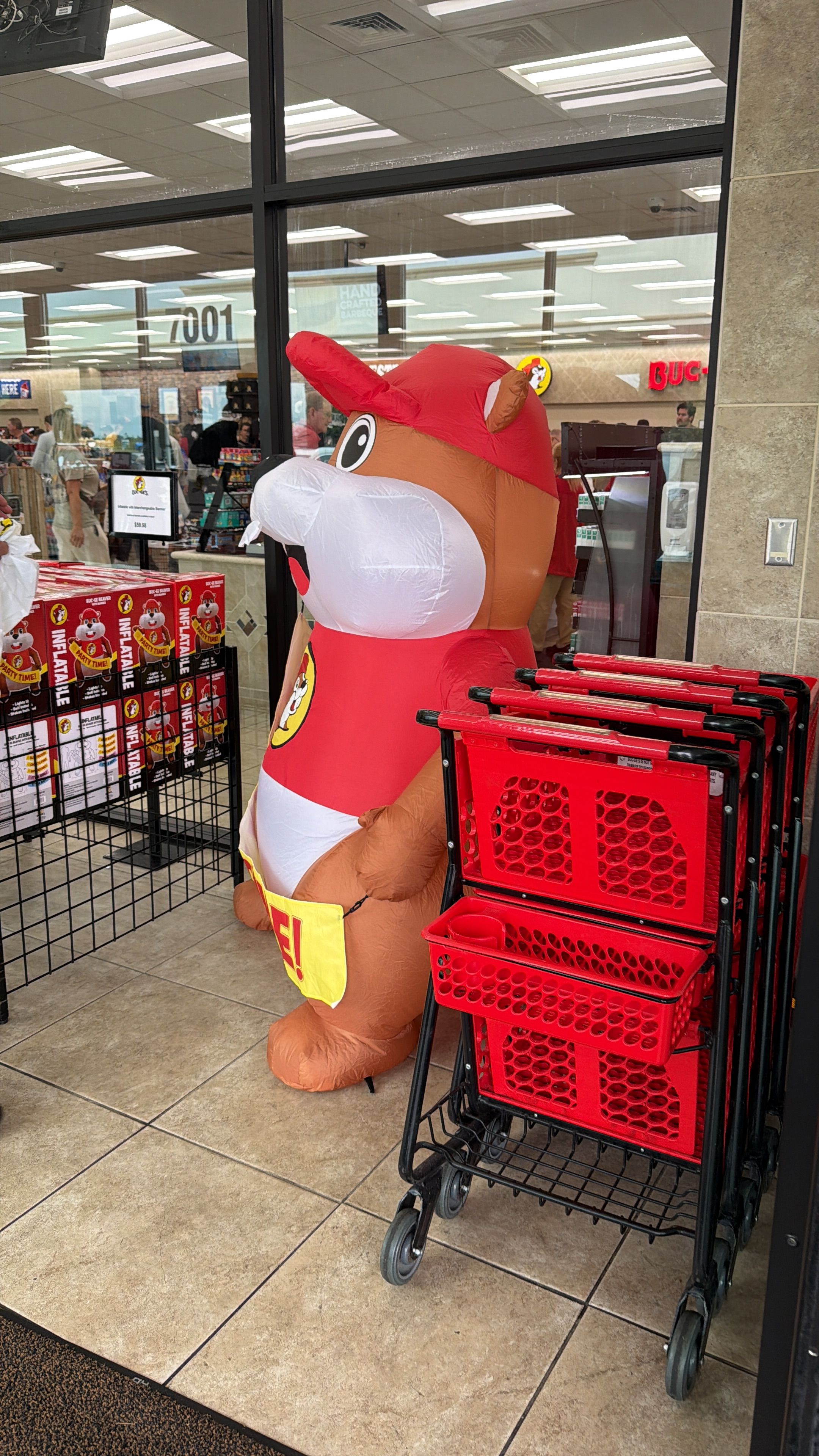 Buc-ee out here mogging every gas station mascot, no cap.
